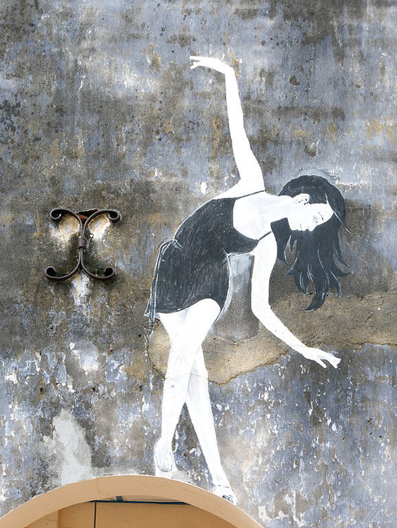 Street Art Tanzende Frau