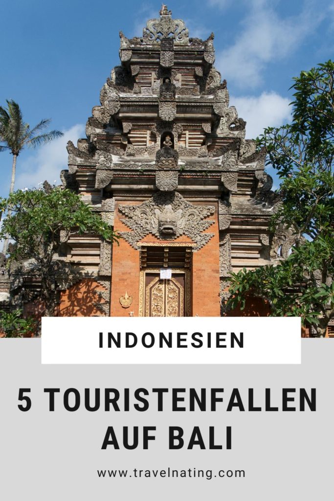 Touristenfallen auf Bali - Pinterest Pin