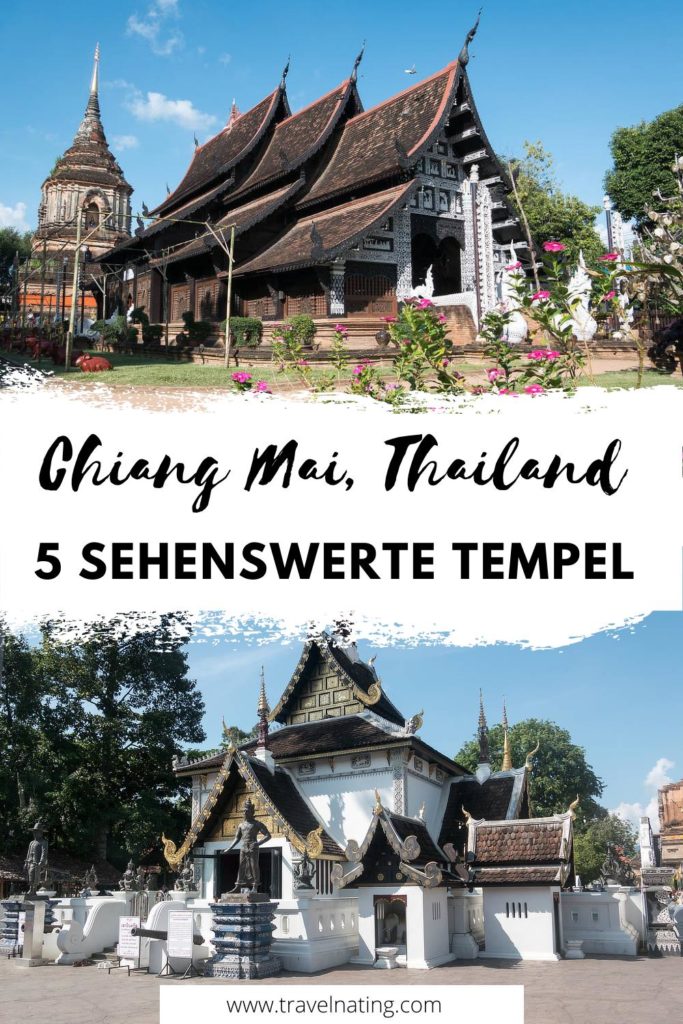 5 sehenswerte Tempel in Chiang Mai Thailand - Pinterest Pin
