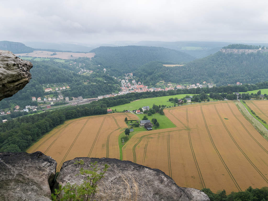 Ausblick von Lilienstein Westecke