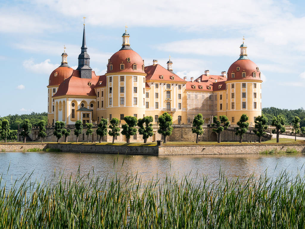 Schloss Moritzburg mit Schlossteich