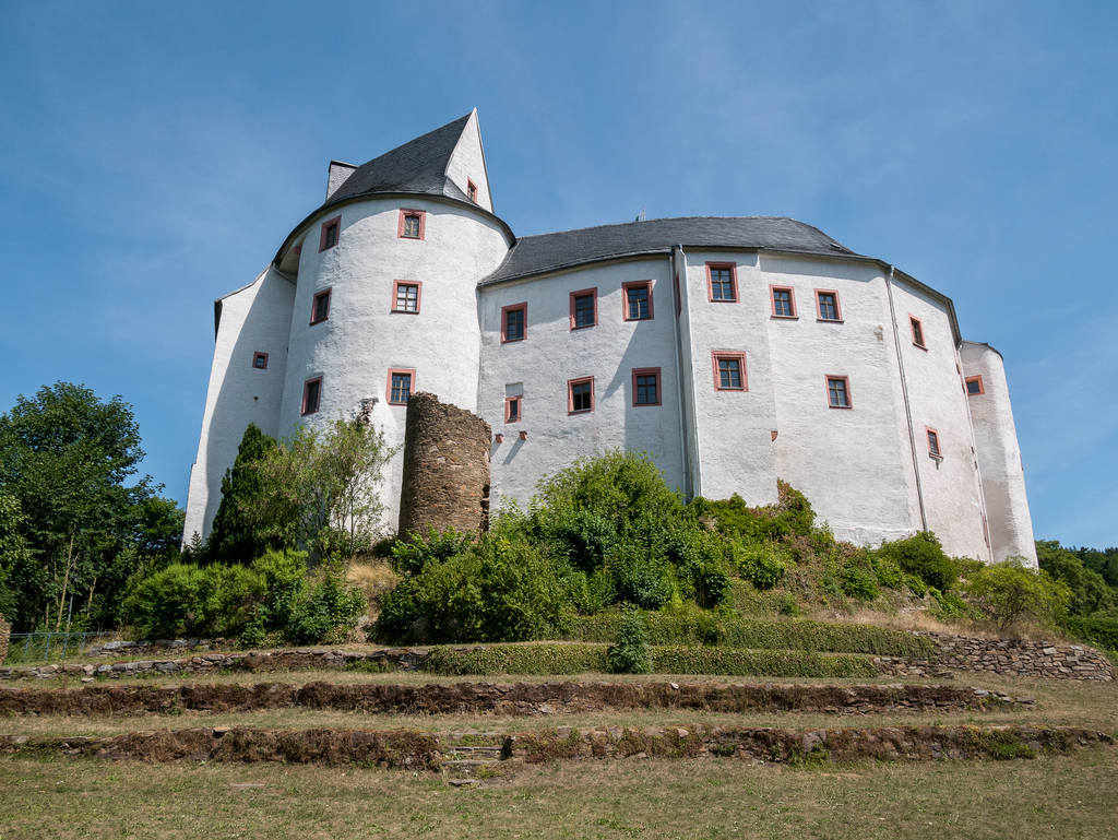 Burg Scharfenstein - Blick vom Garten aus