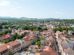 Blick auf Zittau und seine Sehenswürdigkeiten